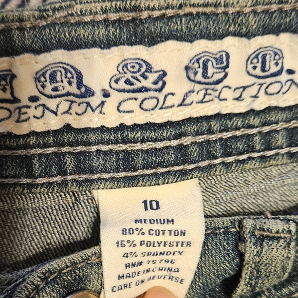 I.Q. & Co. Denim Womens Straight Leg Blue Jeans Size 10 - Picture 4 of 9